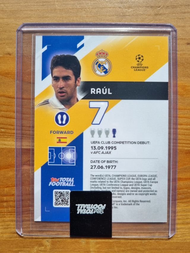 RAÚL (Numerada) TOPPS TOTAL FOOTBALL 2025-2026