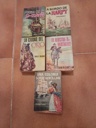 Lote 5 Libros Aventuras (Salgar, Cooper, etc.)