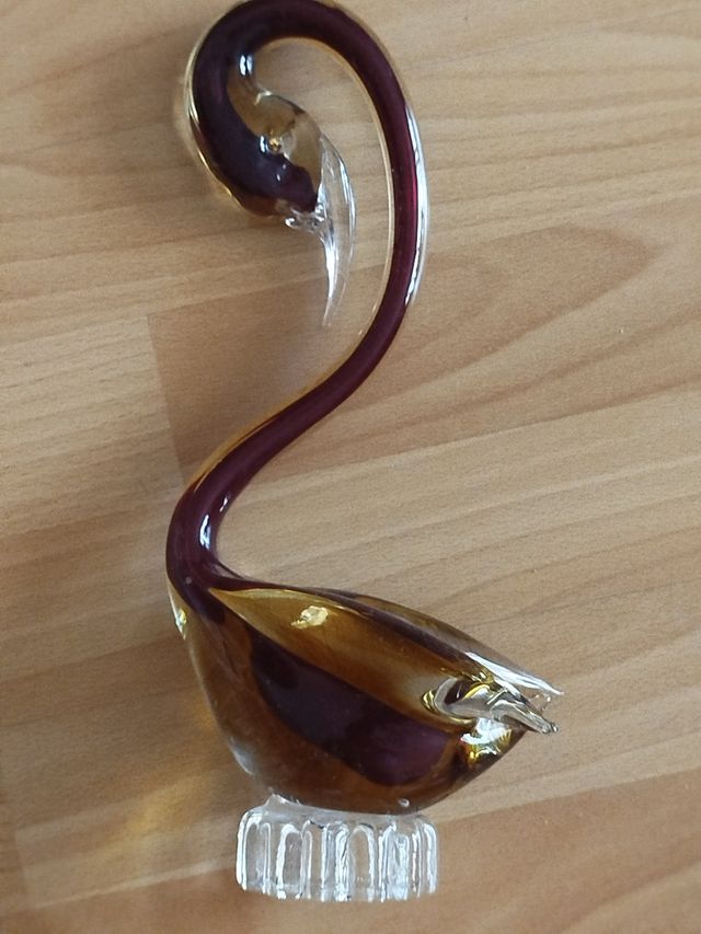 Figura Cisne Cristal Murano