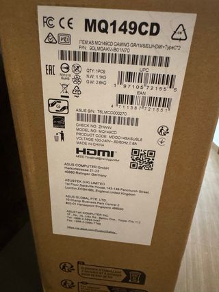 Monitor Portatile ASUS ZenScreen Duo OLED MQ149CD