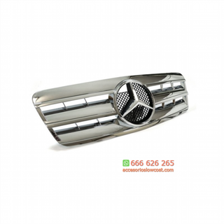PARRILLA DELANTERA CROMADA PARA MERCEDES CLK W208
