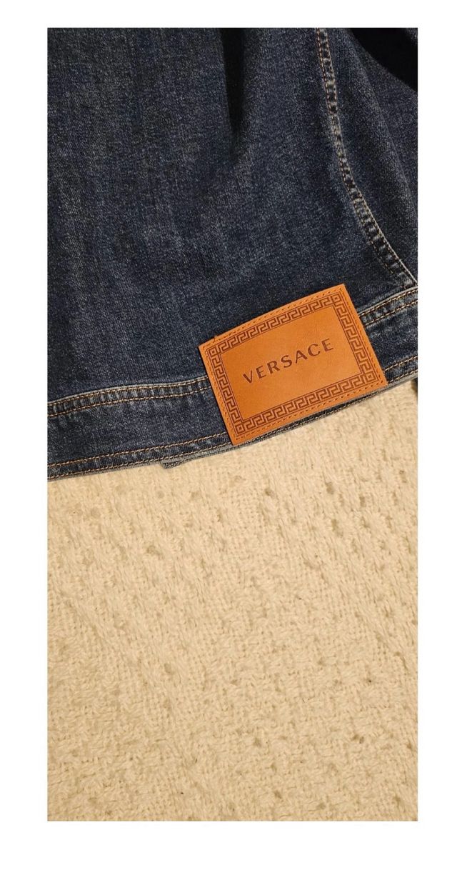 Chaqueta vaquera azul Versace