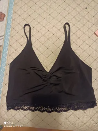 Sujetador negro con encaje