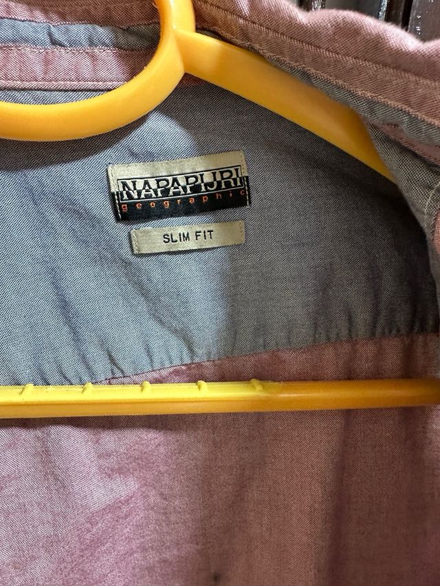 Camisa Napapijri rosa SLIM FIT