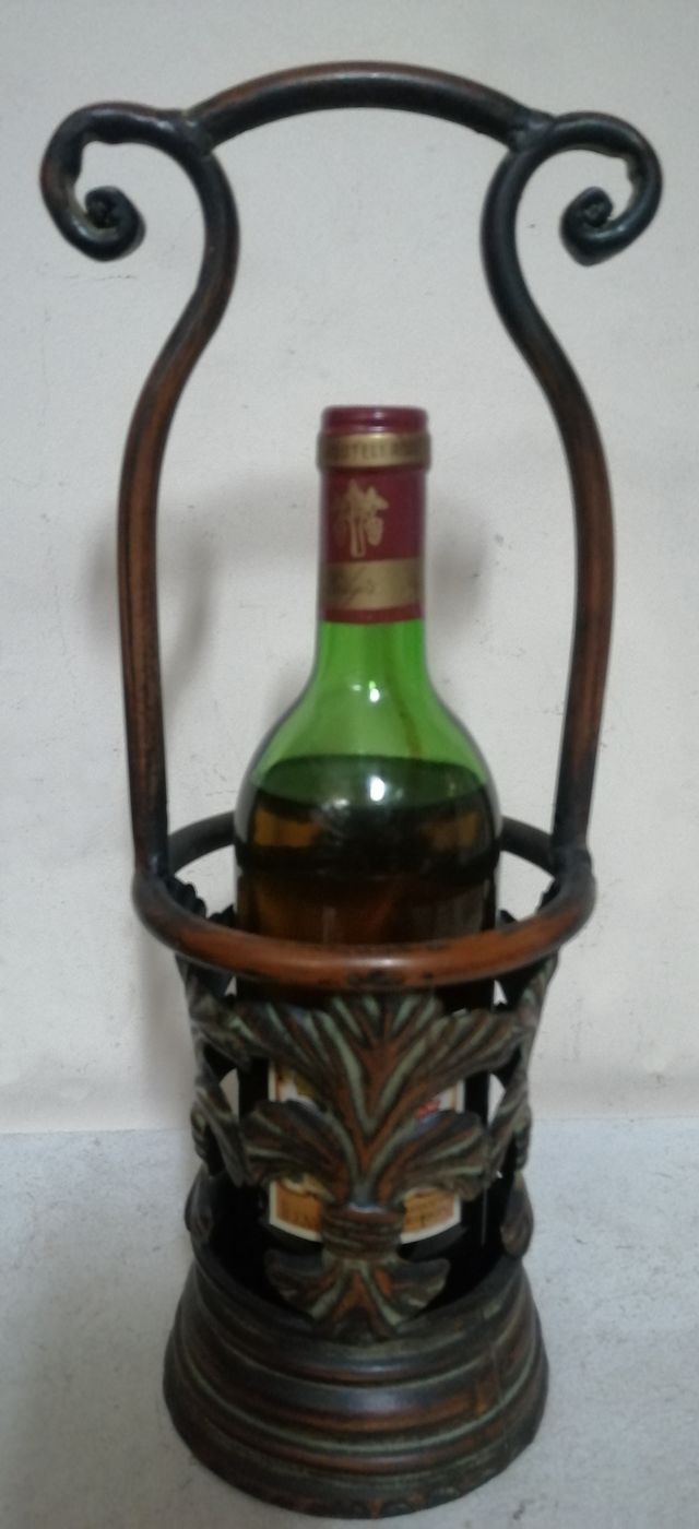 Botellero metálico para botella de vino