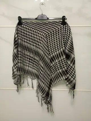 Foulard palestinese nero e bianco