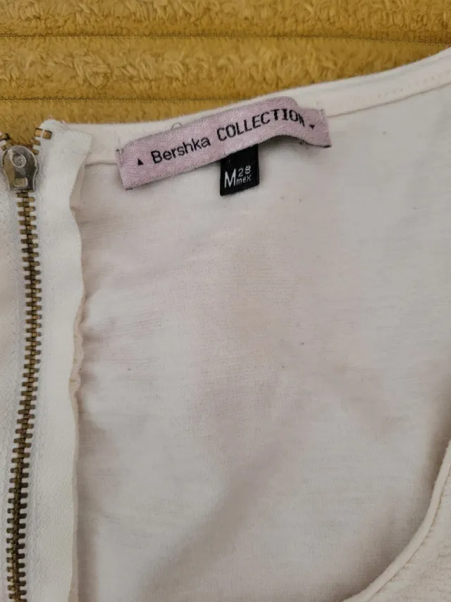 Blusa blanca peplum talla M