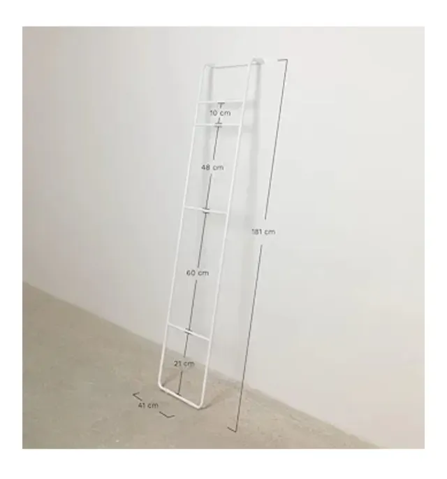 Toallero Escalera Blanco Metal Sklum