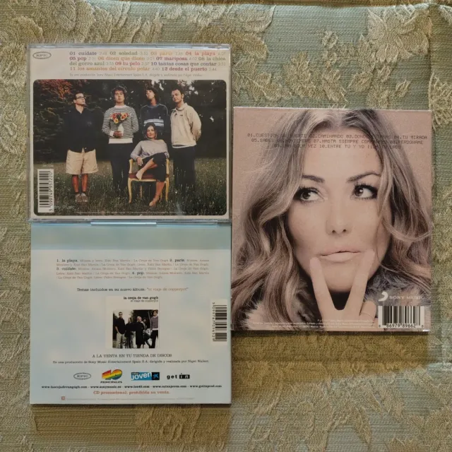 LOTE EARBOOK, CD Y CD MAXI LA OREJA DE VAN GOGH