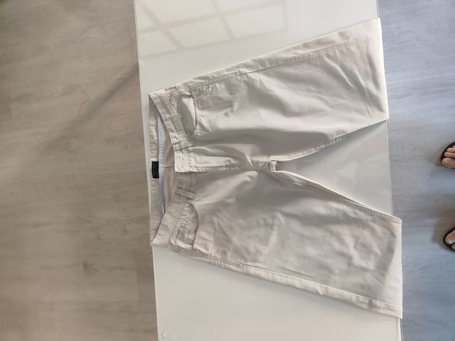 Pantalón Chino Zara Hombre Talla L Blanco
