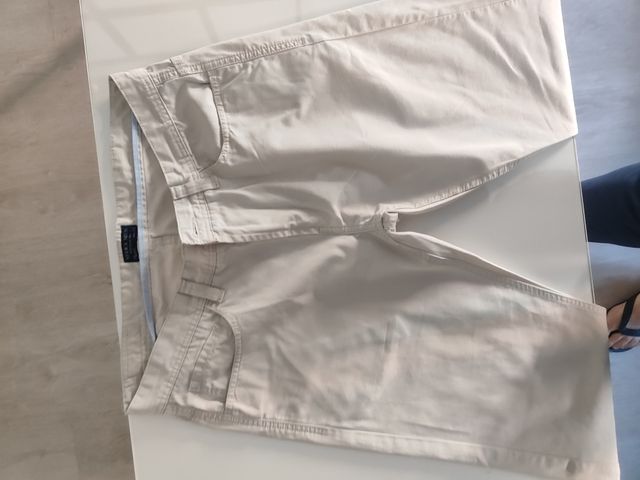 Pantalón Chino Zara Hombre Talla L Blanco