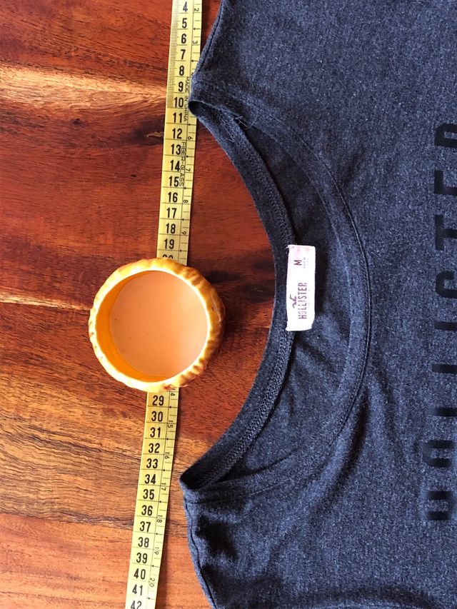 Camiseta Hollister gris talla M