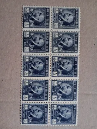 Striscia 10 francobolli Africa Italiana
