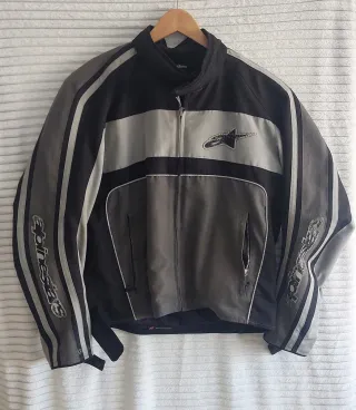 Chaqueta Moto Alpinestars Negra y Gris