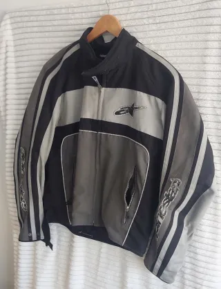 Chaqueta Moto Alpinestars Negra y Gris