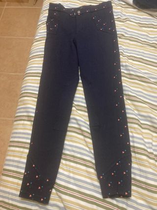 Pantalón Hípica Talla 14 Estampado Triángulos