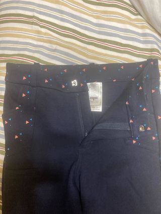 Pantalón Hípica Talla 14 Estampado Triángulos