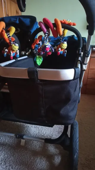 Carrito Gemelar Bugaboo donkey Azul