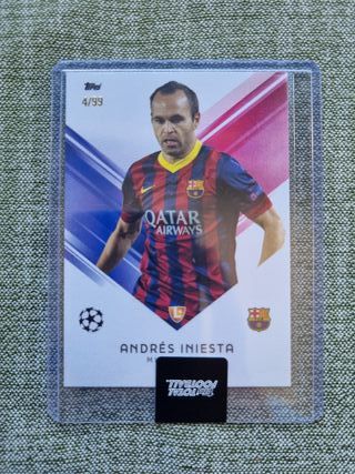INIESTA (Numerada). TOPPS TOTAL FOOTBALL 2025-2026