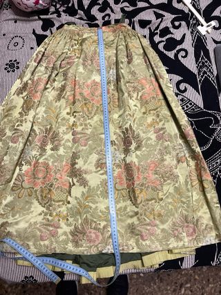 Traje de Fallera Niña Verde Brocado