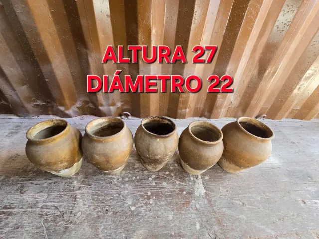 LOTE 5 VASIJAS DE BARRO ☎️683469031☎️