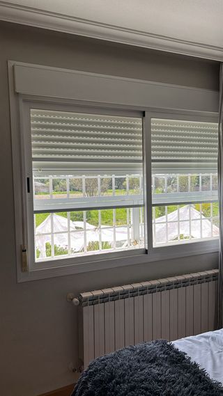 Ventana corredera aluminio blanca