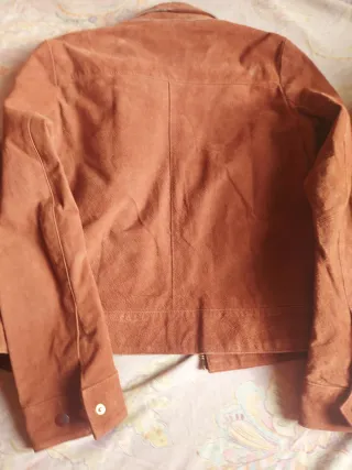 Chaqueta de ante marrón