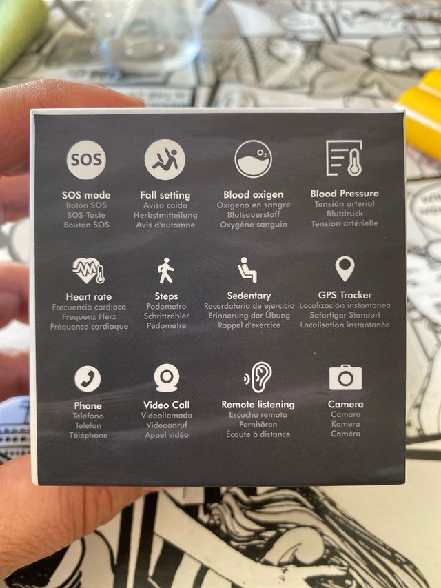 Reloj SaveFamily Senior 4G GPS Negro