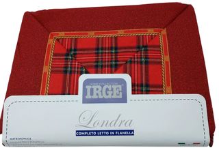 Completo Lenzuola Matrimoniale Flanella Natale