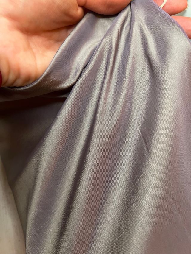 Tafetán gris perlado para confección