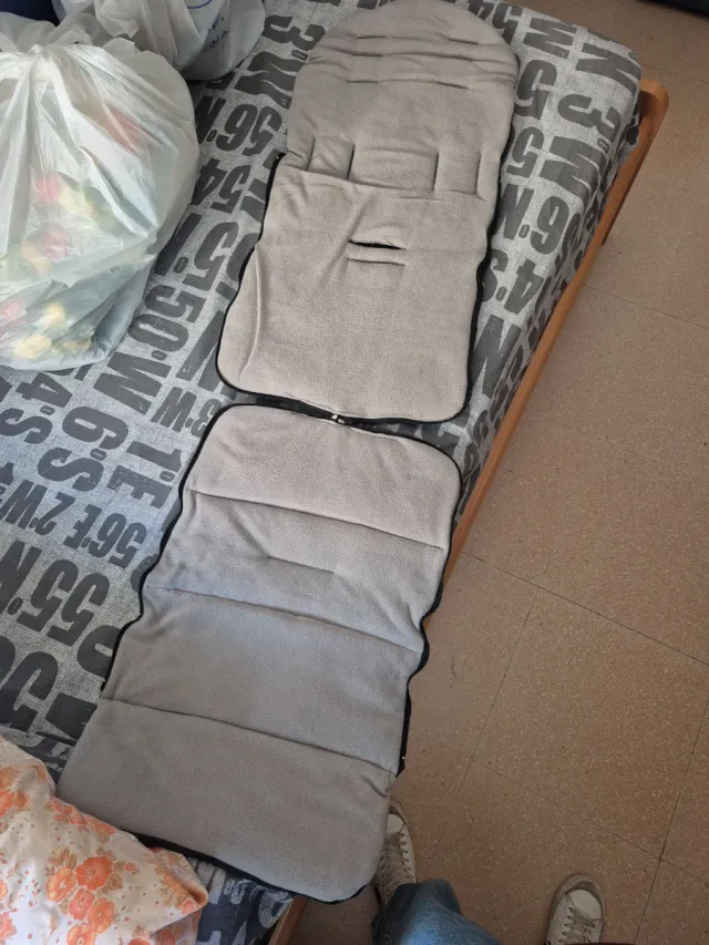 Saco Carrito Bebé Negro y Gris