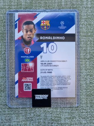 RONALDINHO (Numerada). TOPPS TOTAL FOOTBALL 2026