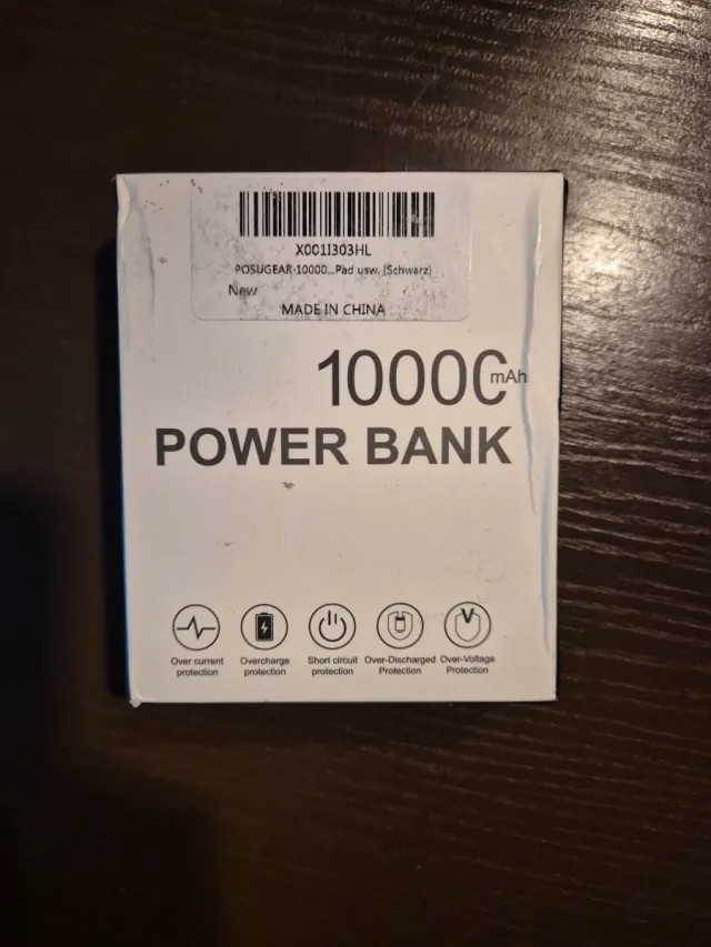 POSUGEAR Power Bank 10000 mAh Nero