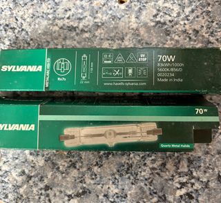 2 Lámparas Halogenuro Metálico Sylvania 70W