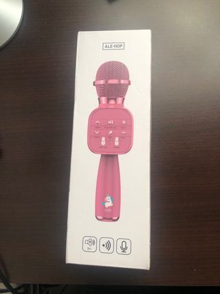 Micrófono Karaoke Rosa Ale-Hop