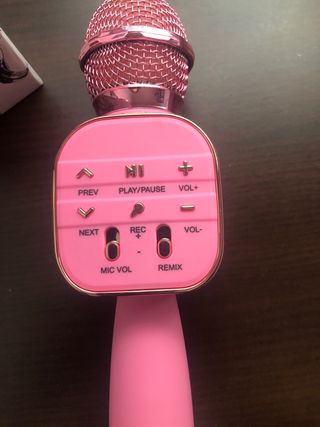 Micrófono Karaoke Rosa Ale-Hop