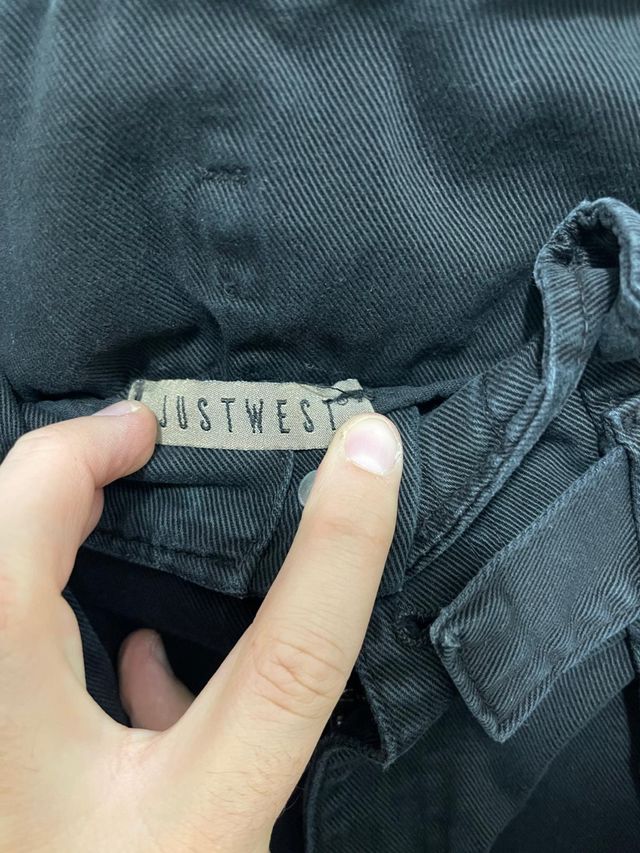 Pantaloncini jeans neri donna