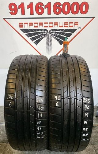 225 40 19 W BRIDGESTONE RUEDA AL 90% VIDA UTIL