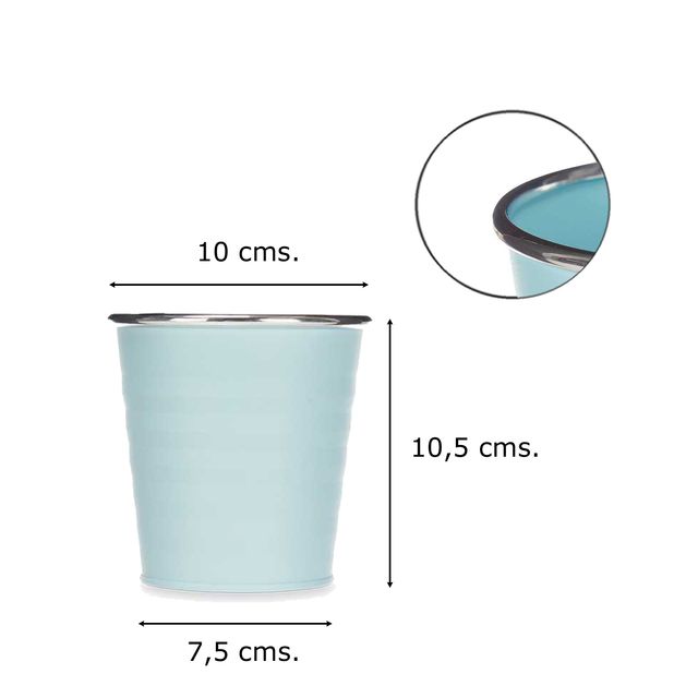 Vaso metallico pastello