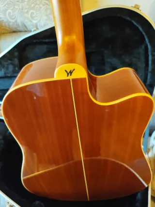 Washburn Acústica Zurda Sin Uso, con maleta.