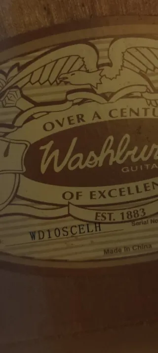 Washburn Acústica Zurda Sin Uso, con maleta.