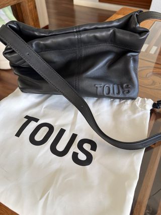 Bolso bandolera piel Tous negro