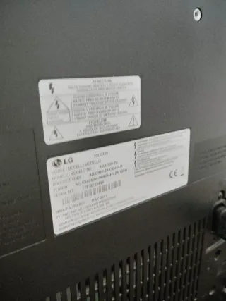 Televisión LG Negra