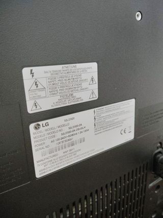 Televisión LG Negra