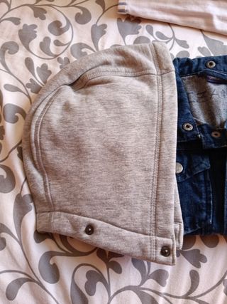 Cazadora vaquera niño azul y gris. Talla 116