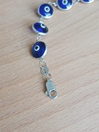 Braccialetto Argento 925 Occhio di Nazar