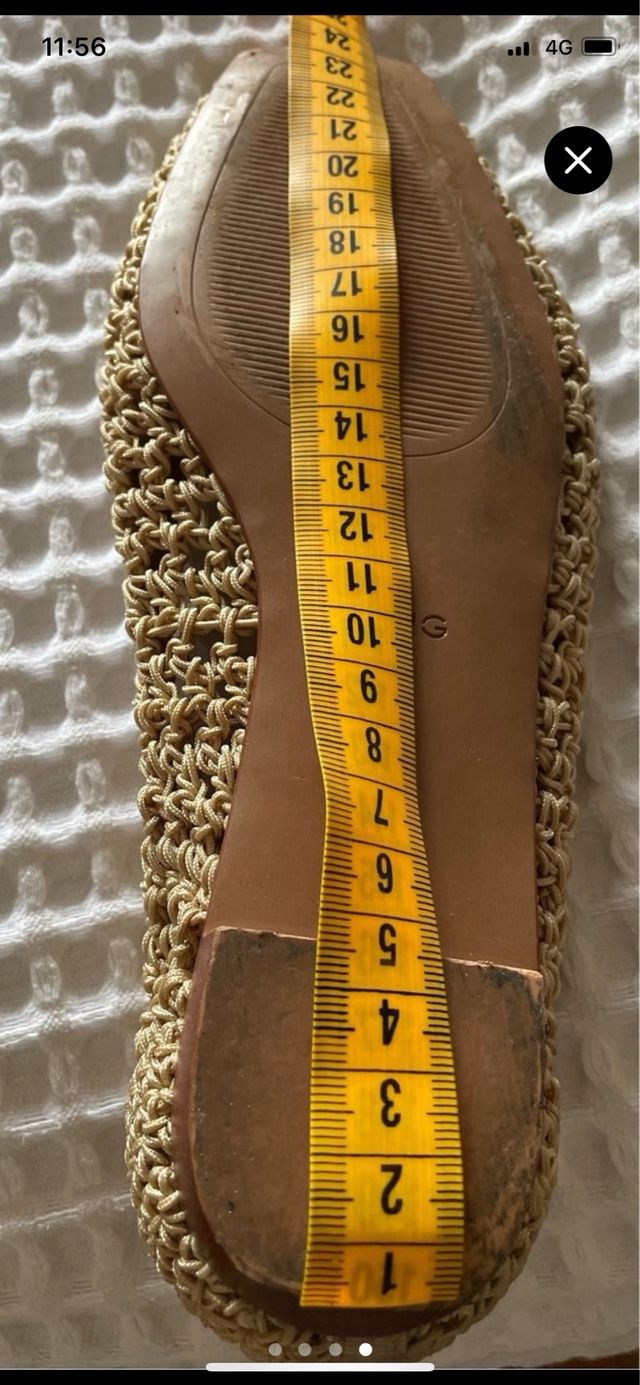 Manoletinas crochet Mango Talla 36