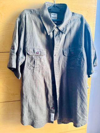 Camisa Pepe Jeans Hombre Manga Corta Verde Oliva T
