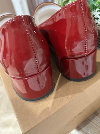 Zapatos Meriyen Burdeos Charol Hebilla
