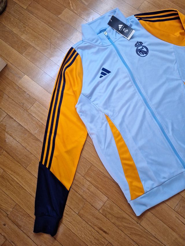 Chaqueta Real Madrid Adidas Azul Naranja
